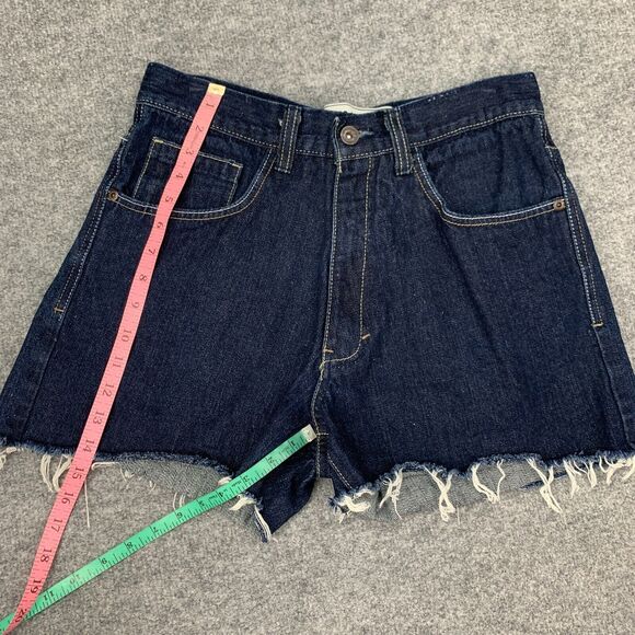 Avirex Jean Short Men 32 Blue Denim Cut Off Cotton Embroidered Back Pocket *READ - Picture 6 of 10